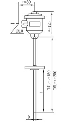 固定法蘭式鎧裝熱電偶
